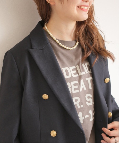 JOURNAL STANDARD relume（ジャーナルスタンダード　レリューム）の「《追加3》RELUME 大粒ガラスパールネックレス40CM◆（ネックレス・レディース・ホワイト・FREE）」の2枚目の写真