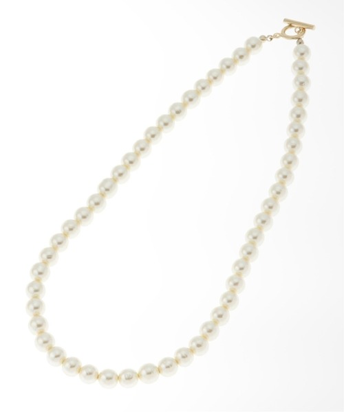 JOURNAL STANDARD relume（ジャーナルスタンダード　レリューム）の「《追加3》RELUME 大粒ガラスパールネックレス40CM◆（ネックレス・レディース・ホワイト・FREE）」の7枚目の写真