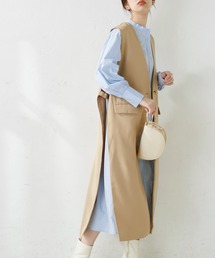 オープンサイドロングジレ