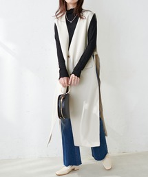 natural couture | オープンサイドロングジレ(その他アウター)