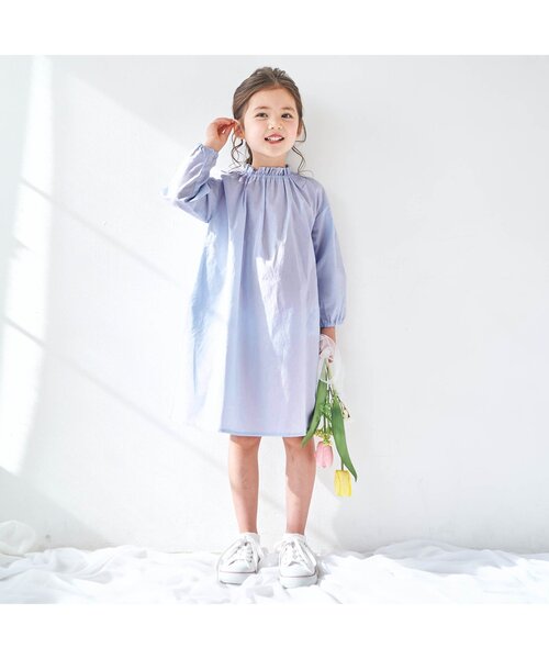 apres les cours(アプレレクール)の「ビスチェセットワンピース(ワンピース・キッズ・サックスブルー/アイボリー・120/130/100/140/90/80/110)」の11枚目の写真
