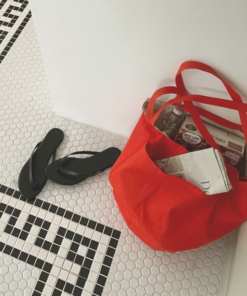 marjour（マージュール）の「2HANDLE TOTE BAG（トートバッグ・レディース・オレンジ・FREE）」の4枚目の写真