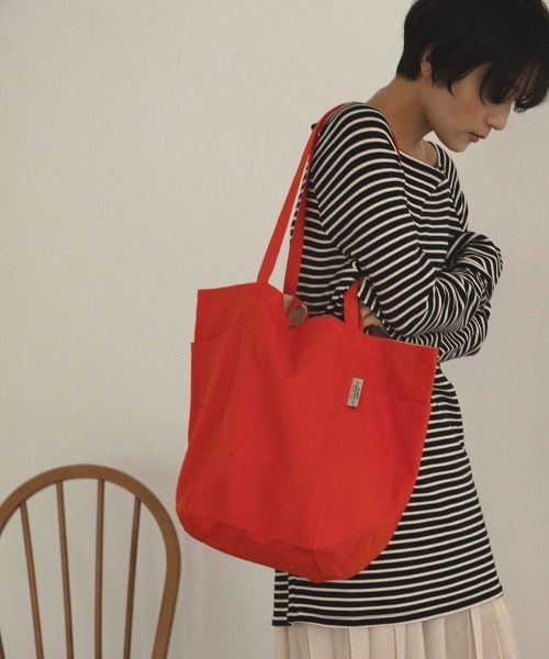 marjour（マージュール）の「2HANDLE TOTE BAG（トートバッグ・レディース・オレンジ・FREE）」の6枚目の写真