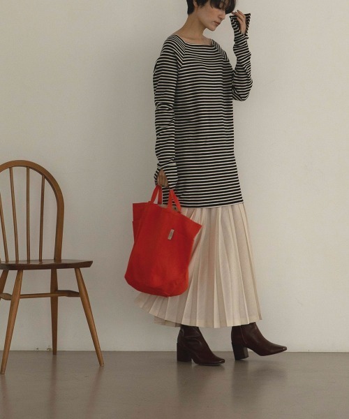 marjour（マージュール）の「2HANDLE TOTE BAG（トートバッグ・レディース・オレンジ・FREE）」の11枚目の写真