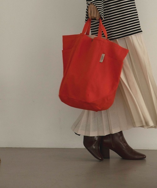 marjour（マージュール）の「2HANDLE TOTE BAG（トートバッグ・レディース・オレンジ・FREE）」の13枚目の写真