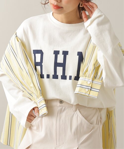 frames RAY CASSIN（フレームスレイカズン）の「ロゴプリントロンT（Tシャツ/カットソー・レディース・オフホワイト/オートミール・FREE）」の3枚目の写真