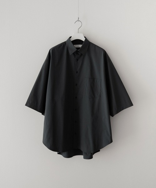 remer（リメール）の「loose taslan over shirt / ルーズタスランオーバーシャツ（シャツ/ブラウス・メンズ・グレイッシュベージュ/グリーン・MEDIUM/LARGE/SMALL）」の22枚目の写真