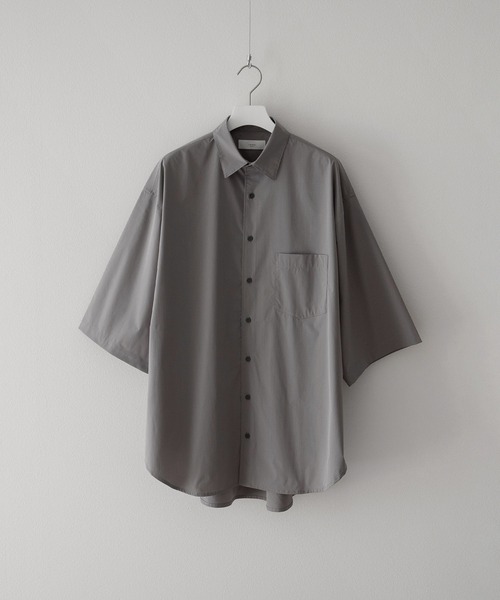 remer（リメール）の「loose taslan over shirt / ルーズタスランオーバーシャツ（シャツ/ブラウス・メンズ・グレイッシュベージュ/グリーン・MEDIUM/LARGE/SMALL）」の21枚目の写真