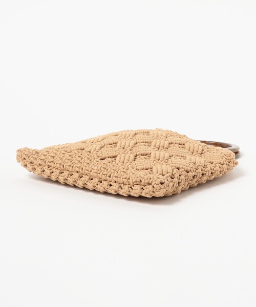 Ray BEAMS(レイビームス)の「Ray BEAMS / アクリル ハンドル 編み バッグ(かごバッグ・レディース・オフホワイト/ブラウン系その他3・ONE SIZE)」の12枚目の写真