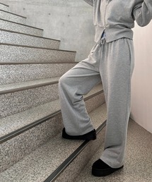 AS KNOW AS plus | ●ロゴ刺繍ルーズスウェットパンツ　セットアップ可能【2024AWアイテム】(スウェットパンツ)