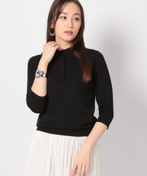 BARNYARDSTORM/【WEB限定】ニットポロ7Sプルオーバー