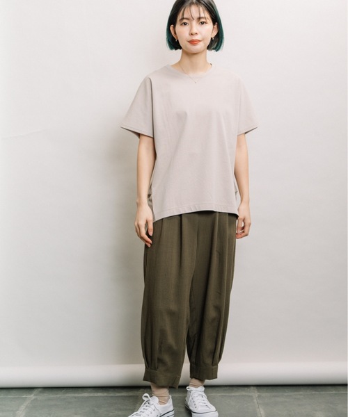 refinedworks(リファインドワークス)の「裾タックバルーンパンツ(その他パンツ・レディース・カーキ/キャメル/チャコールグレー・FREE)」の4枚目の写真
