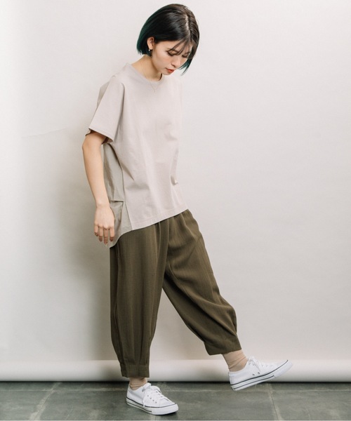 refinedworks(リファインドワークス)の「裾タックバルーンパンツ(その他パンツ・レディース・カーキ/キャメル/チャコールグレー・FREE)」の8枚目の写真
