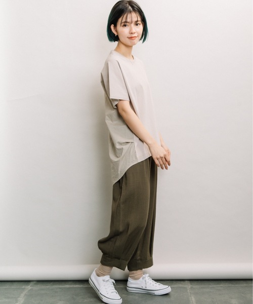 refinedworks(リファインドワークス)の「裾タックバルーンパンツ(その他パンツ・レディース・カーキ/キャメル/チャコールグレー・FREE)」の9枚目の写真