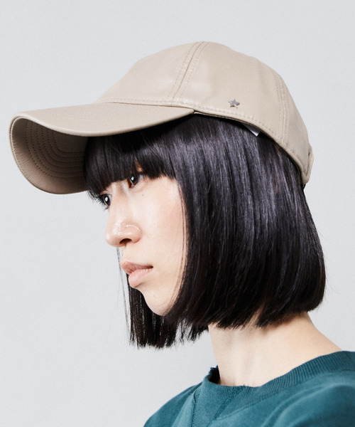 ヴィーガンレザーキャップ