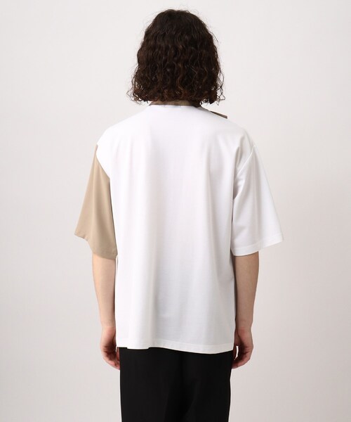 tk.TAKEO KIKUCHI(ティーケータケオキクチ)の「◆フロントフラシカットソー(Tシャツ/カットソー・メンズ・ブラック系4/ベージュ系4/ブルー系4/モスグリーン系4・01/02/03)」の8枚目の写真