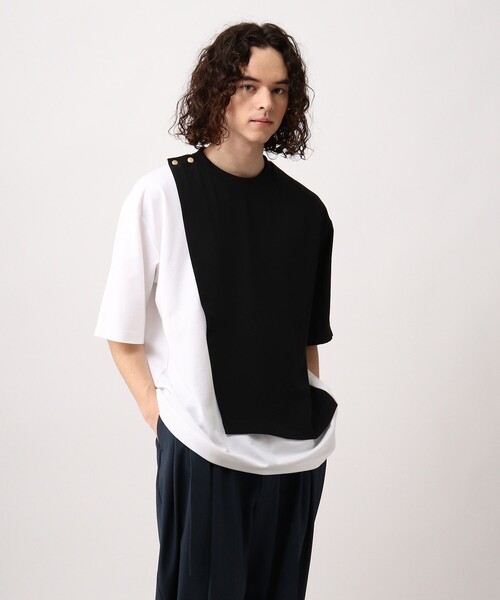 tk.TAKEO KIKUCHI(ティーケータケオキクチ)の「◆フロントフラシカットソー(Tシャツ/カットソー・メンズ・ブラック系4/ベージュ系4/ブルー系4/モスグリーン系4・01/02/03)」の19枚目の写真