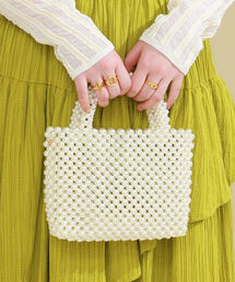 Ray BEAMS | bLicensceLL × Ray BEAMS / 別注 ビーズ ミニバッグ(ハンドバッグ)