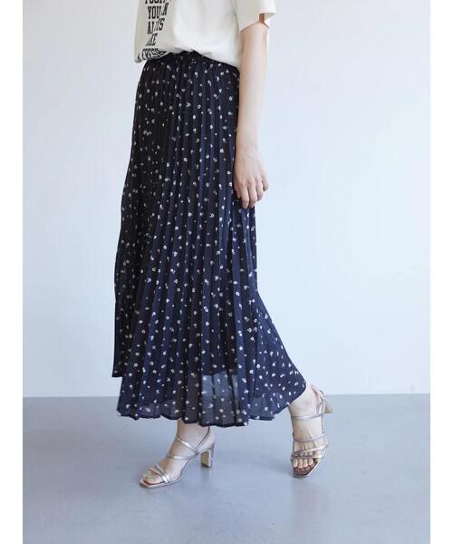 AMERICAN HOLIC（アメリカンホリック）の「シアープリーツスカート（スカート・レディース・グリーン系その他5/その他14/ライトグレー・L/M）」の6枚目の写真