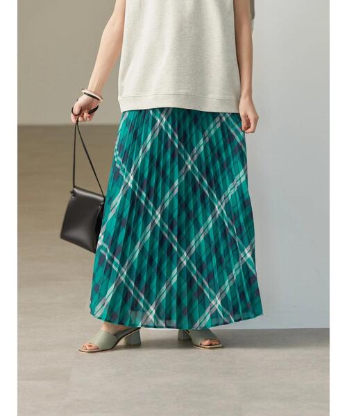 AMERICAN HOLIC（アメリカンホリック）の「シアープリーツスカート（スカート・レディース・グリーン系その他5/その他14/ライトグレー・L/M）」の11枚目の写真