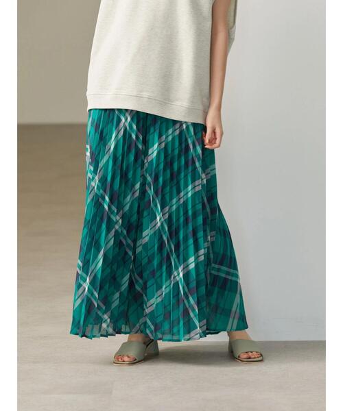 AMERICAN HOLIC（アメリカンホリック）の「シアープリーツスカート（スカート・レディース・グリーン系その他5/その他14/ライトグレー・L/M）」の12枚目の写真