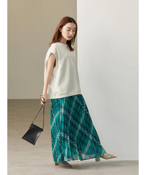 AMERICAN HOLIC（アメリカンホリック）の「シアープリーツスカート（スカート・レディース・グリーン系その他5/その他14/ライトグレー・L/M）」の13枚目の写真