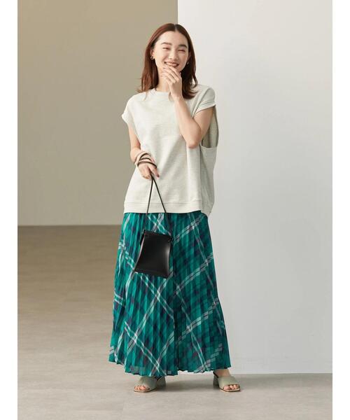 AMERICAN HOLIC（アメリカンホリック）の「シアープリーツスカート（スカート・レディース・グリーン系その他5/その他14/ライトグレー・L/M）」の14枚目の写真