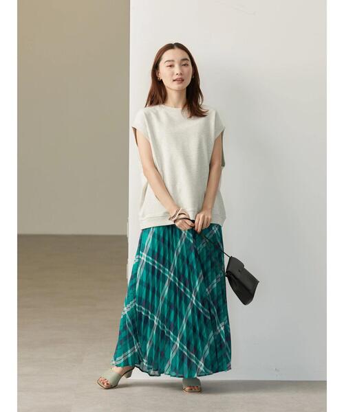 AMERICAN HOLIC（アメリカンホリック）の「シアープリーツスカート（スカート・レディース・グリーン系その他5/その他14/ライトグレー・L/M）」の15枚目の写真