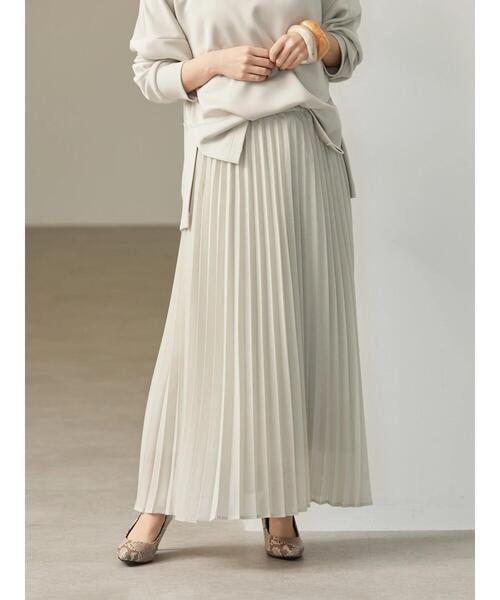 AMERICAN HOLIC（アメリカンホリック）の「シアープリーツスカート（スカート・レディース・グリーン系その他5/その他14/ライトグレー・L/M）」の16枚目の写真