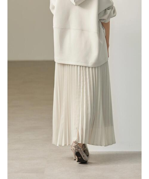 AMERICAN HOLIC（アメリカンホリック）の「シアープリーツスカート（スカート・レディース・グリーン系その他5/その他14/ライトグレー・L/M）」の17枚目の写真