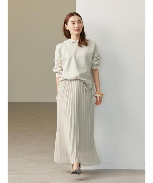 AMERICAN HOLIC（アメリカンホリック）の「シアープリーツスカート（スカート・レディース・グリーン系その他5/その他14/ライトグレー・L/M）」の19枚目の写真