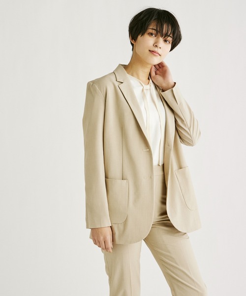 2ボタンテーラードジャケット Claro セットアップ対応 Claro イネドクラロ のスーツジャケット 2ボタンテーラードジャケット スーツジャケット スーツジャケット Ined Claro イネドクラロ のファッション アウトレットオンラインストア