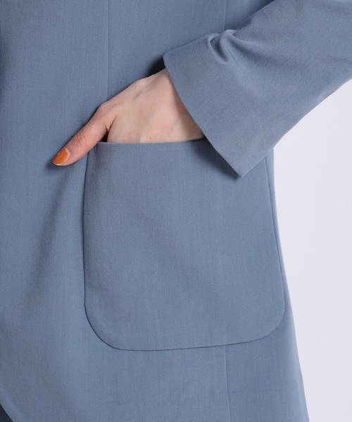 INED CLARO（イネドクラロ）の「2ボタンテーラードジャケット（テーラードジャケット・レディース・サンドグレー/ベージュ/ブルー・9号/7号）」の9枚目の写真