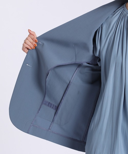 INED CLARO（イネドクラロ）の「2ボタンテーラードジャケット（テーラードジャケット・レディース・サンドグレー/ベージュ/ブルー・9号/7号）」の7枚目の写真