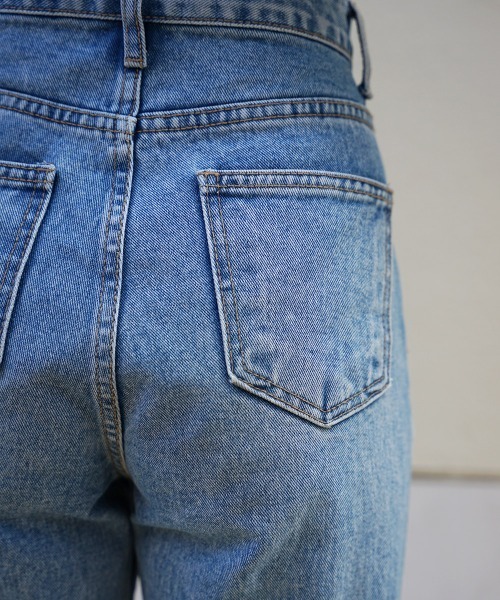 esutoreja（エストレジャ）の「ハイウエストフレアデニム（デニムパンツ・レディース・ライトブルー・M/S）」の14枚目の写真