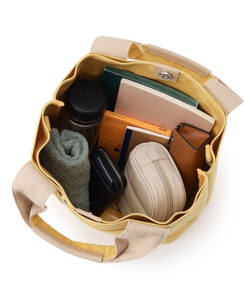 SHOO・LA・RUE（シューラルー）の「◆【3層/2WAY】キャンバストート（トートバッグ・レディース・ベージュ/イエロー/ブラウン系その他/ピンク系9・00）」の6枚目の写真