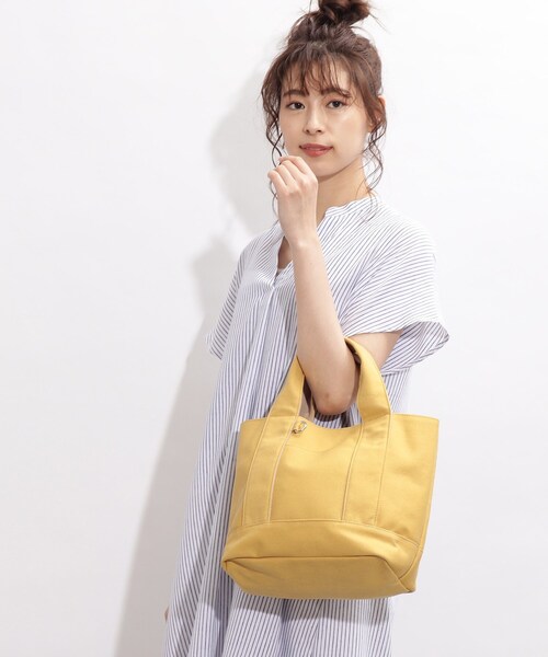 SHOO・LA・RUE（シューラルー）の「◆【3層/2WAY】キャンバストート（トートバッグ・レディース・ベージュ/イエロー/ブラウン系その他/ピンク系9・00）」の10枚目の写真