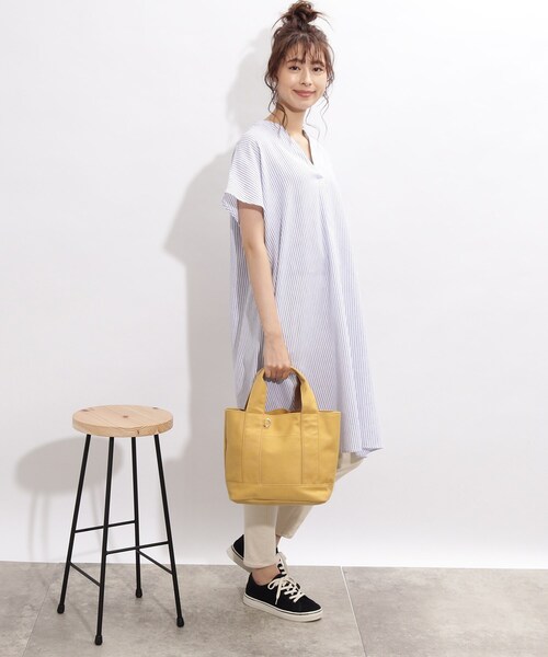 SHOO・LA・RUE（シューラルー）の「◆【3層/2WAY】キャンバストート（トートバッグ・レディース・ベージュ/イエロー/ブラウン系その他/ピンク系9・00）」の13枚目の写真