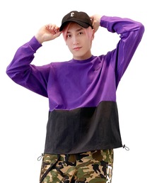 EXIEEE | ナイロン切り替えロンＴ(Tシャツ/カットソー)