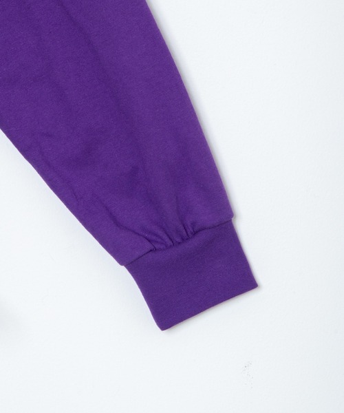 EXIEEE（イグジー）の「ナイロン切り替えロンＴ（Tシャツ/カットソー・レディース・ブラック/ホワイト/パープル・SMALL/MEDIUM/LARGE）」の13枚目の写真