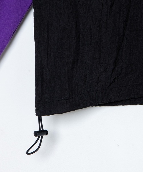 EXIEEE（イグジー）の「ナイロン切り替えロンＴ（Tシャツ/カットソー・レディース・ブラック/ホワイト/パープル・SMALL/MEDIUM/LARGE）」の14枚目の写真