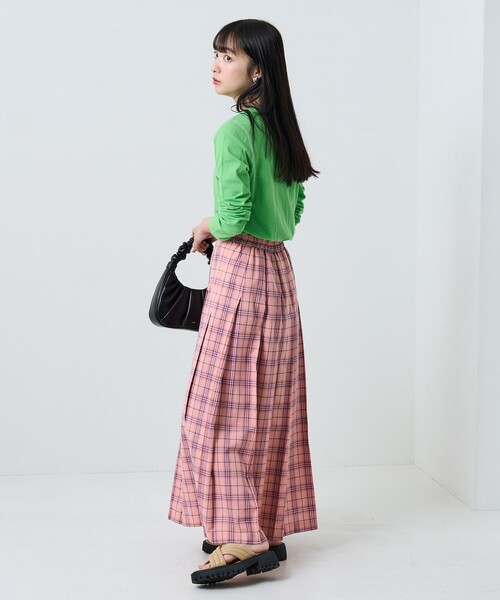 FREAK'S STORE(フリークスストア)の「シアーロングスリーブTシャツ(Tシャツ/カットソー・レディース・サックスブルー/オレンジ/グリーン・フリ-)」の16枚目の写真