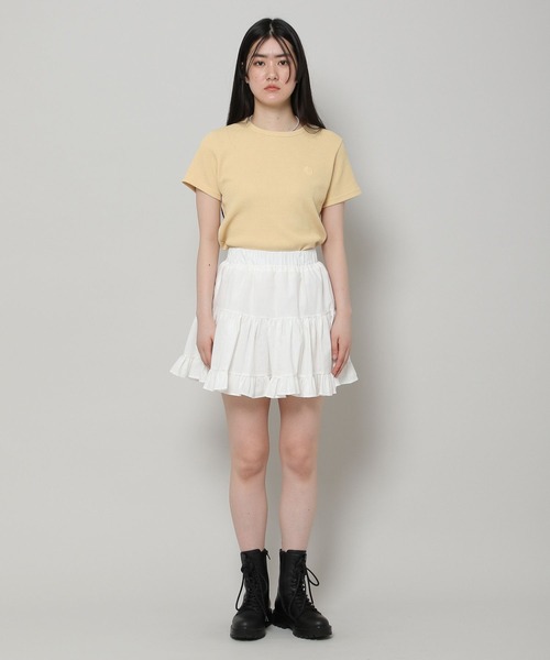 ALAND（エーランド）の「3.3Field Trip／シャーリングミニスカート　2285618（スカート・レディース・セージグリーン/ブラック/アイボリー・FREE）」の9枚目の写真