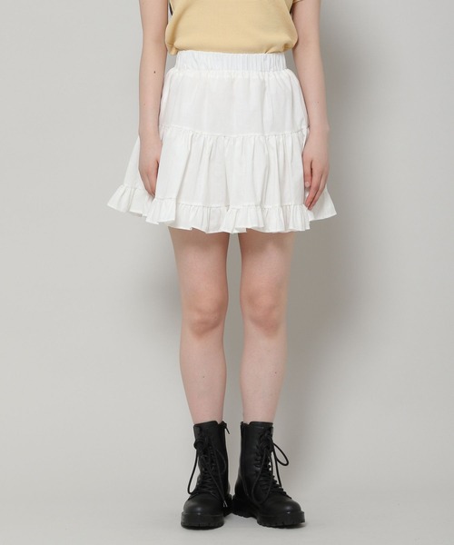 ALAND（エーランド）の「3.3Field Trip／シャーリングミニスカート　2285618（スカート・レディース・セージグリーン/ブラック/アイボリー・FREE）」の11枚目の写真