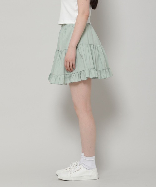 ALAND（エーランド）の「3.3Field Trip／シャーリングミニスカート　2285618（スカート・レディース・セージグリーン/ブラック/アイボリー・FREE）」の15枚目の写真