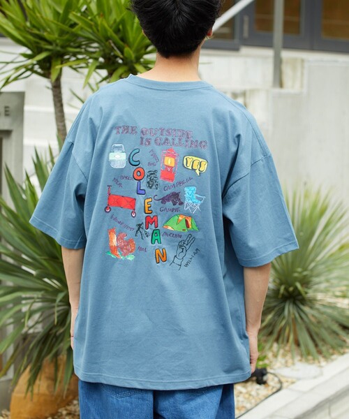 COLEMAN（コールマン）の「Coleman/コールマン ギア柄プリントTEE/Coleman×VTA（Tシャツ/カットソー・メンズ・ホワイト/スミクロ/グレイッシュベージュ/グリーン/ブルー・MEDIUM/LARGE）」の18枚目の写真