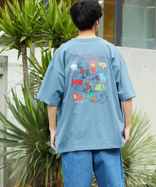 COLEMAN（コールマン）の「Coleman/コールマン ギア柄プリントTEE/Coleman×VTA（Tシャツ/カットソー・メンズ・ホワイト/スミクロ/グレイッシュベージュ/グリーン/ブルー・MEDIUM/LARGE）」の9枚目の写真