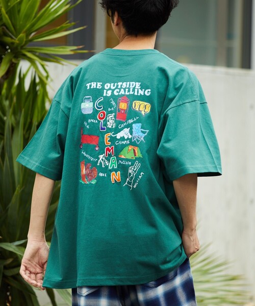 COLEMAN（コールマン）の「Coleman/コールマン ギア柄プリントTEE/Coleman×VTA（Tシャツ/カットソー・メンズ・ホワイト/スミクロ/グレイッシュベージュ/グリーン/ブルー・MEDIUM/LARGE）」の12枚目の写真