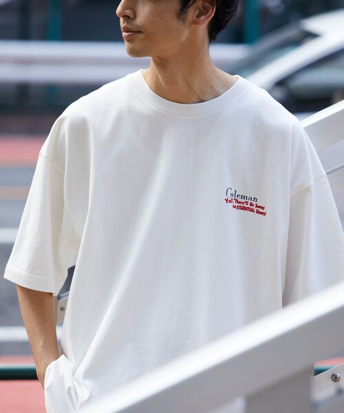 COLEMAN（コールマン）の「Coleman/コールマン ギア柄プリントTEE/Coleman×VTA（Tシャツ/カットソー・メンズ・ホワイト/スミクロ/グレイッシュベージュ/グリーン/ブルー・MEDIUM/LARGE）」の13枚目の写真