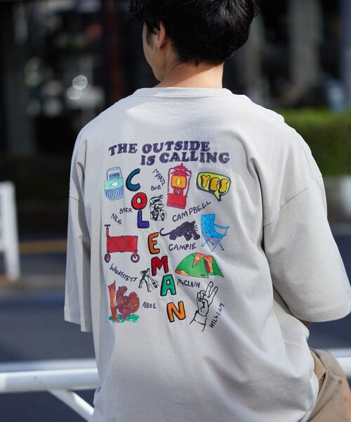 COLEMAN（コールマン）の「Coleman/コールマン ギア柄プリントTEE/Coleman×VTA（Tシャツ/カットソー・メンズ・ホワイト/スミクロ/グレイッシュベージュ/グリーン/ブルー・MEDIUM/LARGE）」の14枚目の写真